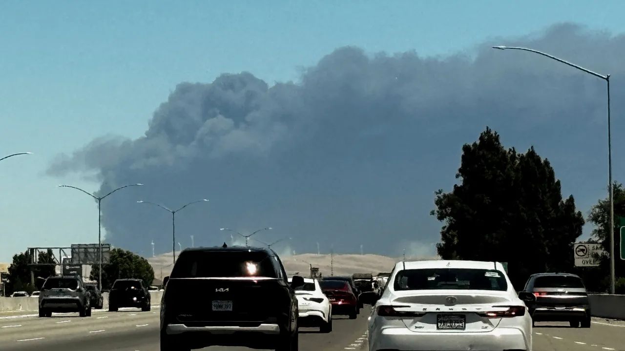 Massive California Warehouse Fire Burns for Third Day as Air Quality Reaches Unhealthy Levels