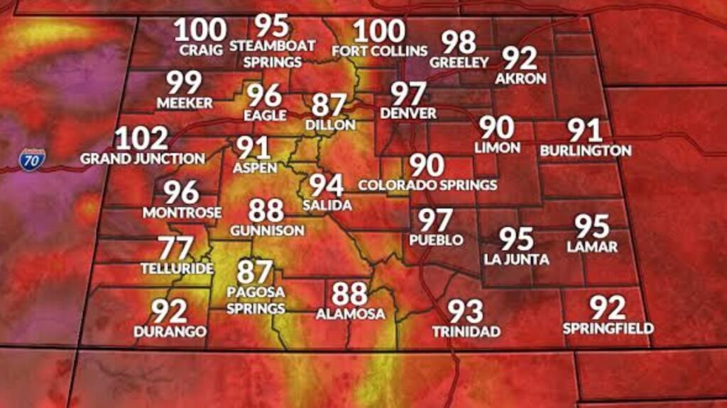 Colorado Heat Advisory Issued as Temperatures Near 100 Degrees Monday