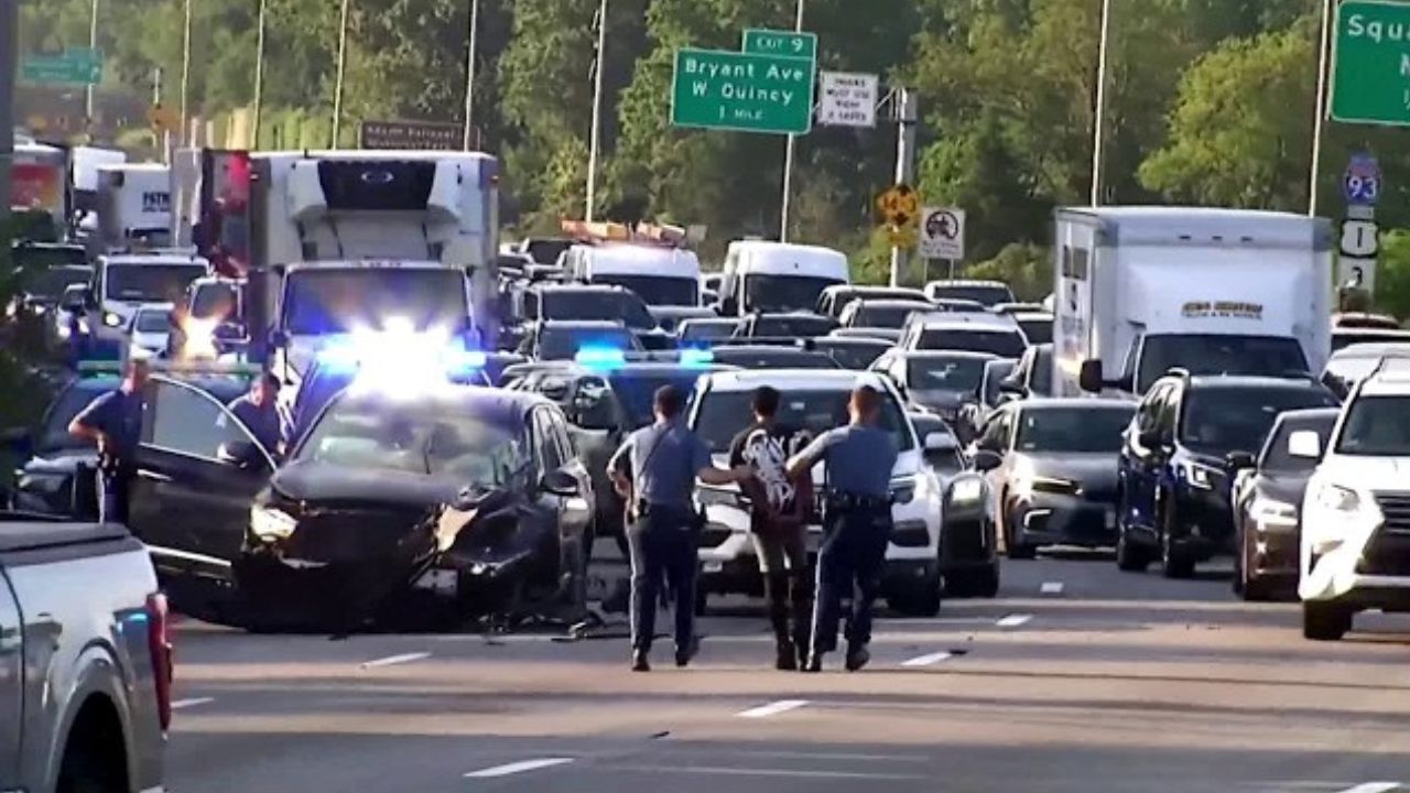 Armed Suspect Crashes Into 8 Cars With Pregnant Hostage Inside During Rush-Hour Highway Chase, Troopers Say