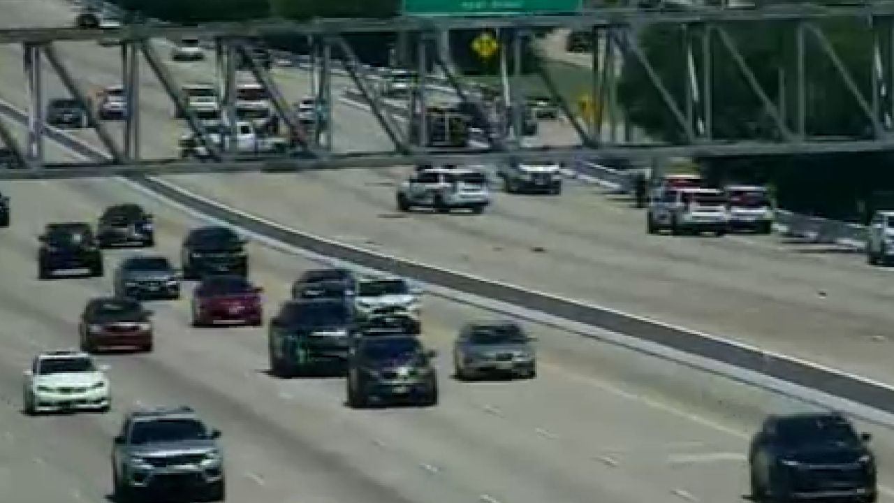 Motorcyclist Dies in Fiery Crash on N. Sam Houston Parkway Near Fairbanks in Harris County