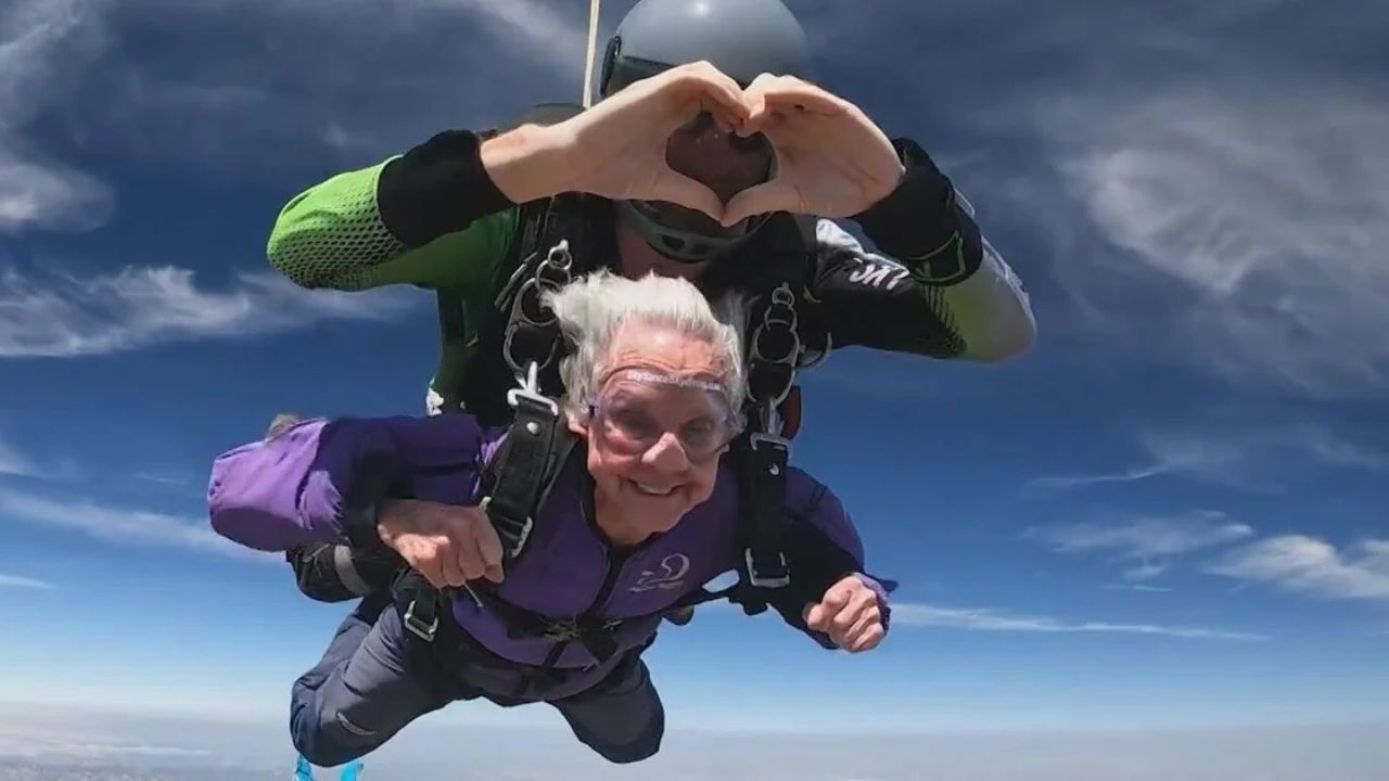 This 100-year-old grandmother just jumped out of a plane — and she's not done yet