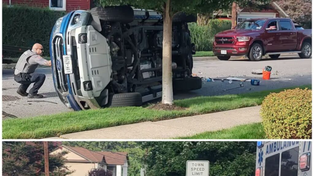 Two Hurt After Truck Overturns in Massapequa Crash, Nassau County Officials Confirm